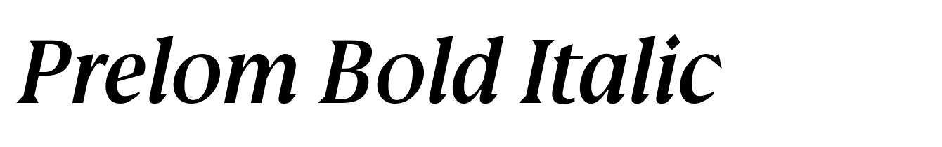 Prelom Bold Italic
